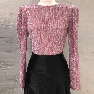 Blusa Larga con Lentejuelas Brillantes para Mujer - Image 9