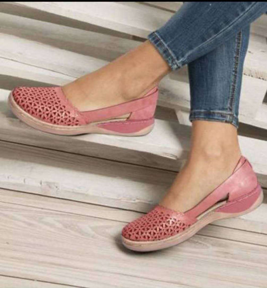 Sandalias Planas Cómodas con Diseño Calado para Mujer Tallas Grandes - Image 9