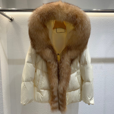 Chaqueta de Plumón con Cuello de Piel de Zorro para Mujer - Image 16