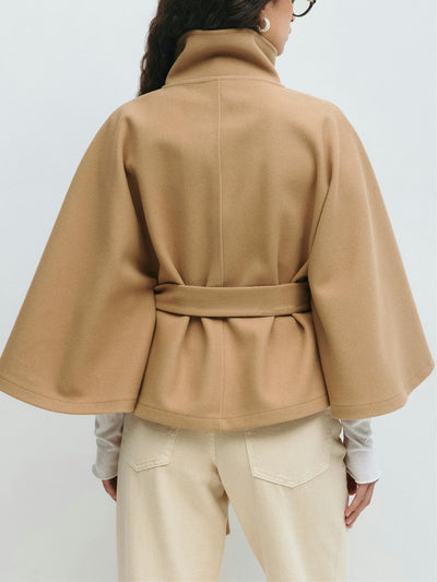 Abrigo Gabardina Cuello Alto Mujer - Diseño Minimalista - Image 20