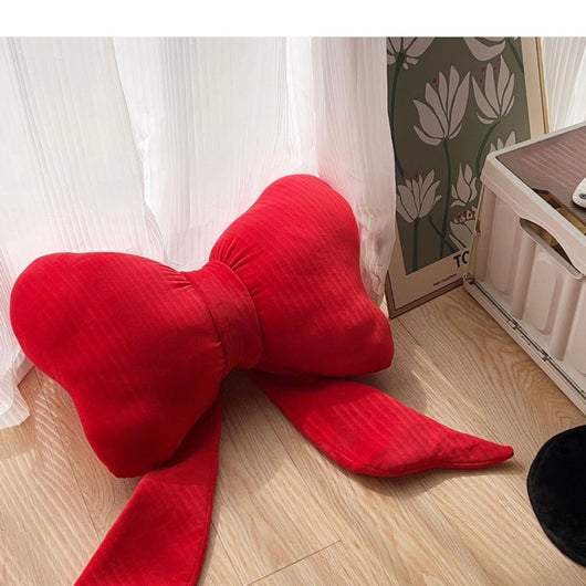 Almohada Decorativa con Lazo Rojo - Image 7