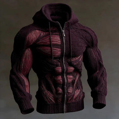 Chaqueta Hoodie Estampada Casual para Hombre - Estilo Urbano Moderno - Image 6