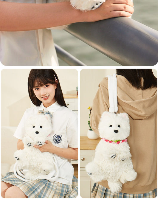 Peluche Perro West Highland Blanco Suave y Adorable - Image 26