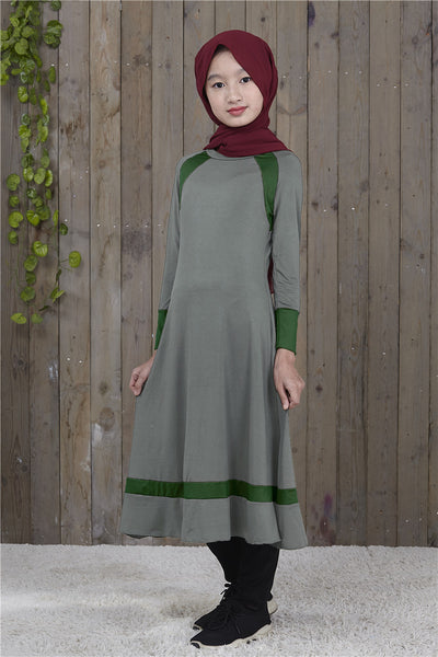 Túnica Árabe Dubai para Niña - Tela Impermeable de Una Sola Capa - Image 3