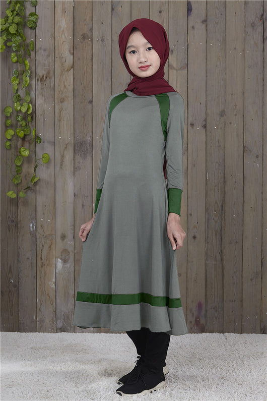Túnica Árabe Dubai para Niña - Tela Impermeable de Una Sola Capa - Image 3