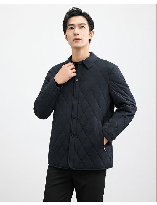 Chaqueta Térmica Acolchada de Seda Mulberry para Hombres Adultos y Mayores - Image 13