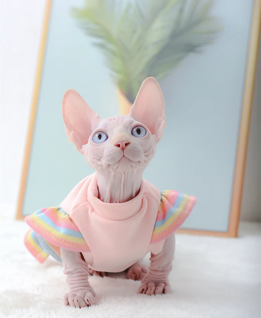 Ropa para Mascotas con Manga Volante de Terciopelo - Antideshedding - Image 12