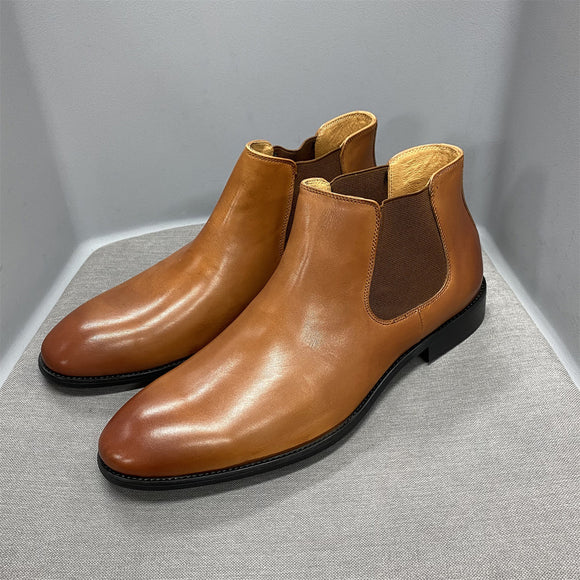 Zapatos Casuales de Cuero Genuino con Estribo para Hombre