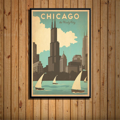 Póster Vintage de Viaje: Pintura en Lienzo de Paisaje Urbano Francés - Image 7