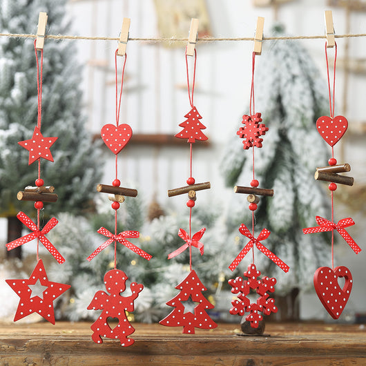Adorno Navideño de Madera con Lunares Creativos - Image 6