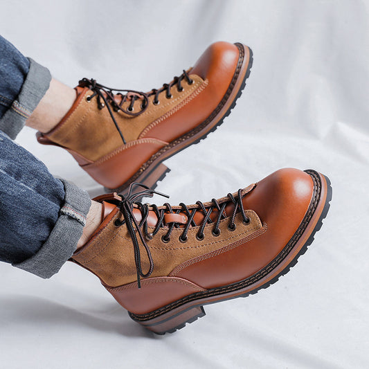 Botas Martin para Hombre de Cuero con Plataforma y Suela Reforzada - Image 2