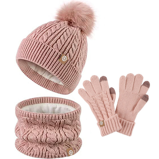 Conjunto Abrigador Infantil: Gorro, Bufanda y Guantes de Felpa para Invierno - Image 5