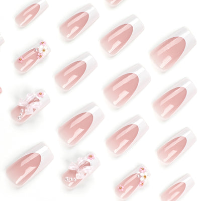 Manicura Elegante con Moños - Diseño Femenino y Sofisticado - Image 5