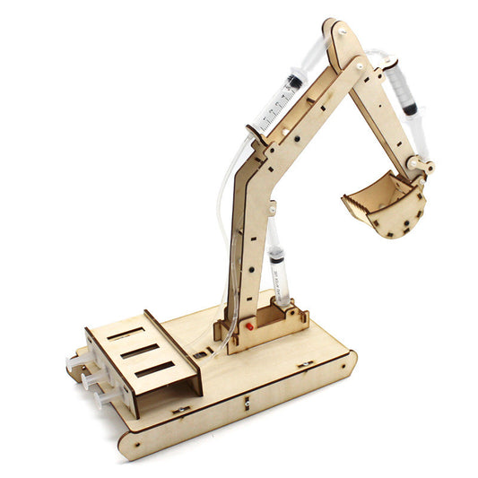 Excavadora Hidráulica de Madera - Juguete Educativo Artesanal