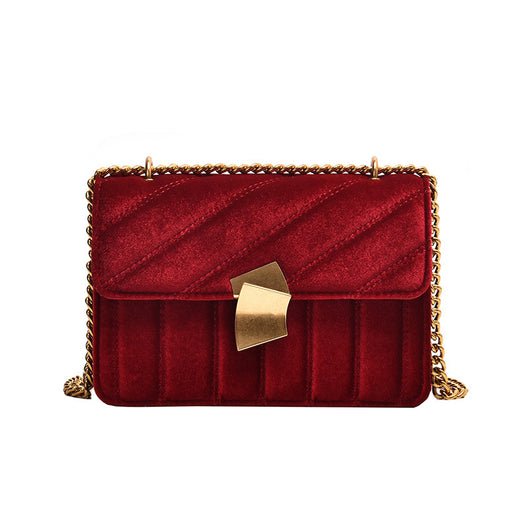 Bolso Bandolera Terciopelo Dorado con Cierre de Seguridad - Image 6