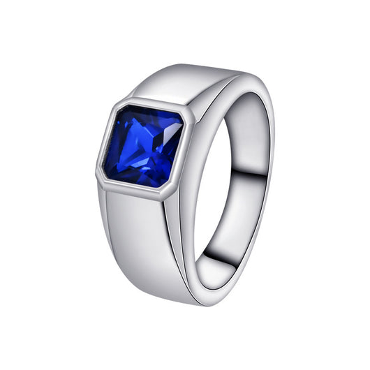 Anillo de Plata Esterlina 925 con Gema Azul - Elegancia Versátil para Mujer - Image 10