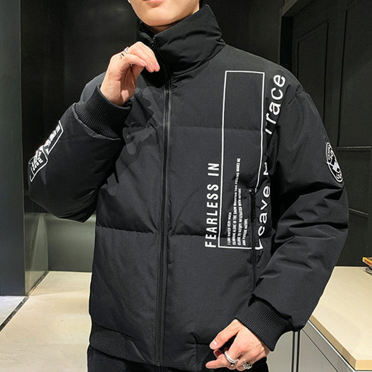 Chaqueta Acolchada de Plumón de Pato Blanco para Hombre - Cálida y Ligera