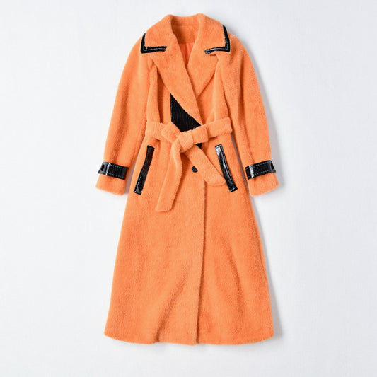 Blazer Slim Fit para Mujer con Cinturón y Cuello Estructurado