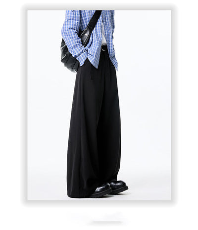 Pantalones Holgados de Pierna Recta con Drapeado Elegante - Image 12