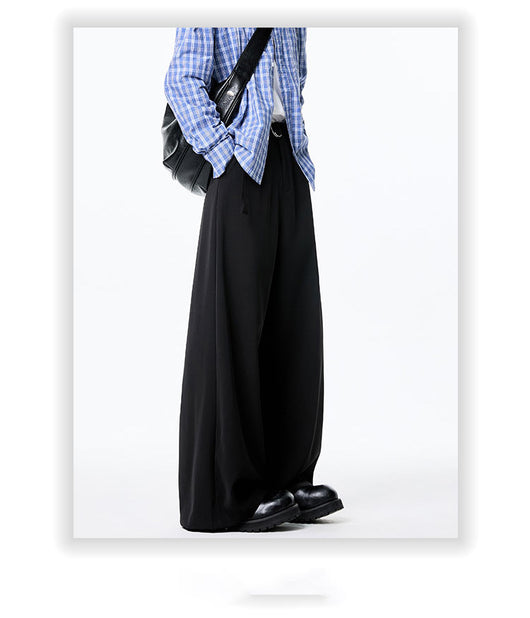 Pantalones Holgados de Pierna Recta con Drapeado Elegante - Image 12
