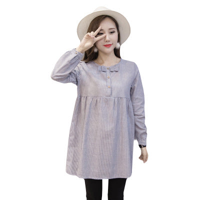 Vestido a Rayas con Lazo de Moda - Image 6