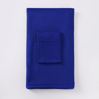 Black minimalist modal bottom hat integrated scarf, folded neatly on a white background. - Image 5