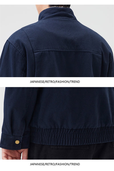 Chaqueta de Cuello Alto Pesada en Algodón Retro - Image 21