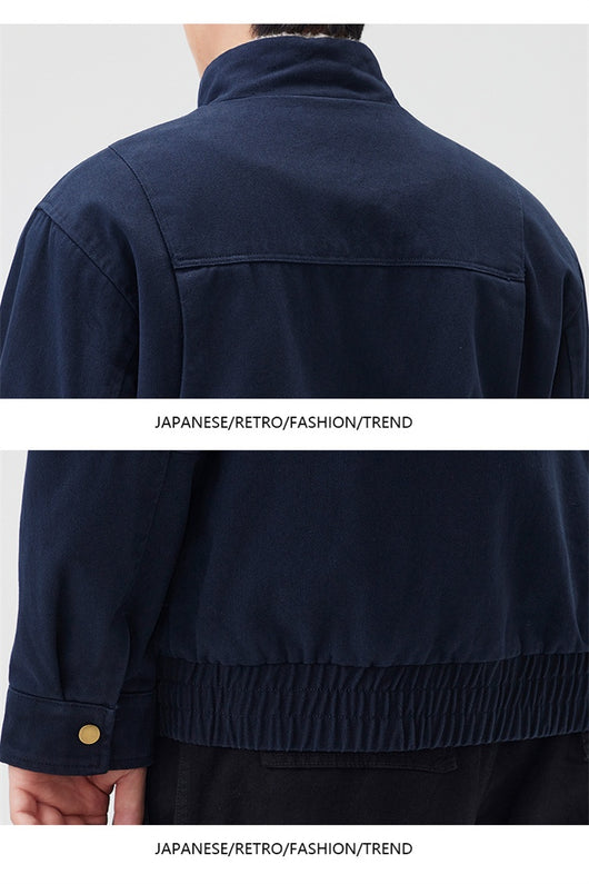 Chaqueta de Cuello Alto Pesada en Algodón Retro - Image 21