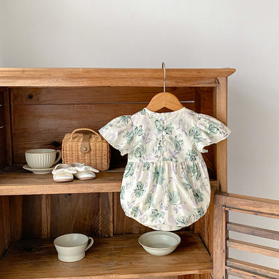 Mono Estampado con Lazo para Bebé Niña - Diseño Triangular - Image 8