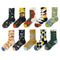 Calcetines Retro para Hombre de Algodón Premium