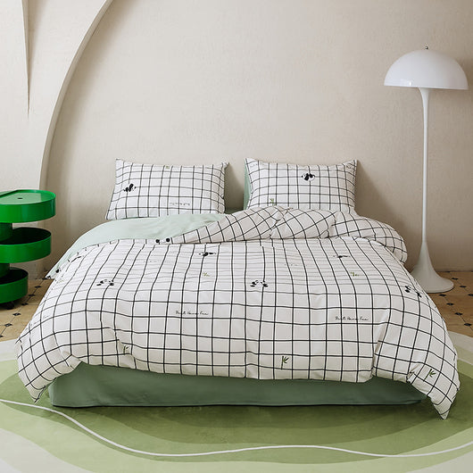 Juego de Cama 4 Piezas 100% Algodón con Estampado - Image 12