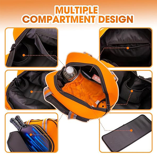 Bolsa Deportiva Badminton con Compartimento Húmedo-Seco de Gran Capacidad