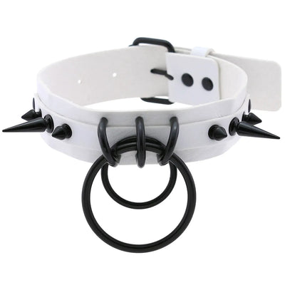 Collar Choker Punk con Remaches y Hebilla - Unisex Negro - Image 18