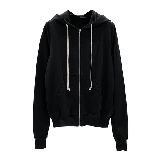 Sudadera Negra con Capucha y Cierre para Hombre - Image 5