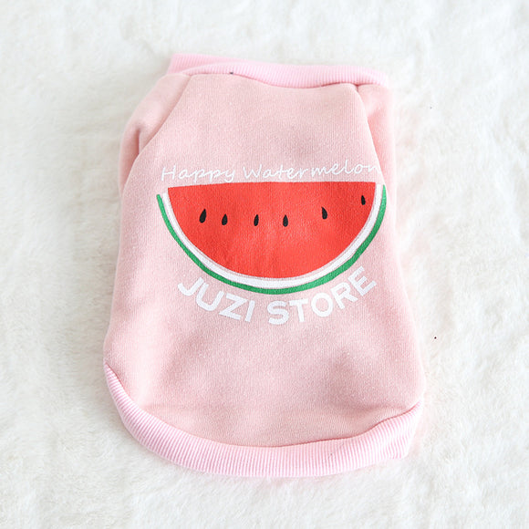 Sudadera Estampado Frutas Multicolor para Mascotas