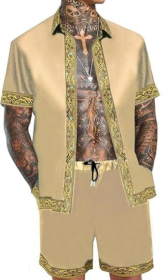 Conjunto Hawaiano Hombre: Camisa y Shorts Holgados de Manga Corta - Image 10