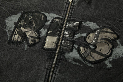 Chaqueta de Motociclista Denim con Bordados - Image 16