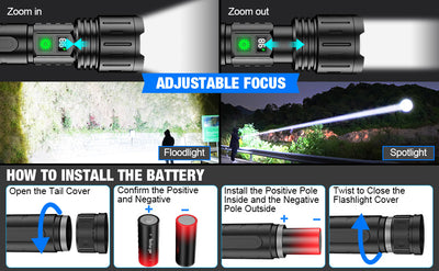 Linterna LED Recargable de Alta Potencia para Patrullaje y Emergencias - Image 9