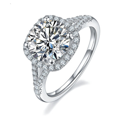 Anillo de Moissanita con Baño de Oro Blanco para Mujer - Image 3