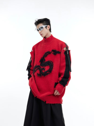 Suéter Tejido Suelto para Hombre Moderno - Image 6
