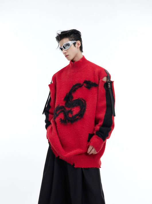 Suéter Tejido Suelto para Hombre Moderno - Image 6