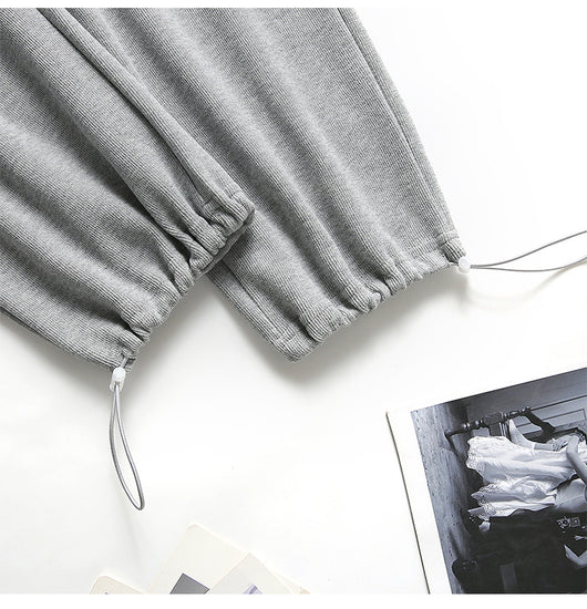 Pantalones Deportivos Velour Gris para Mujer - Comodidad Street Style - Image 13