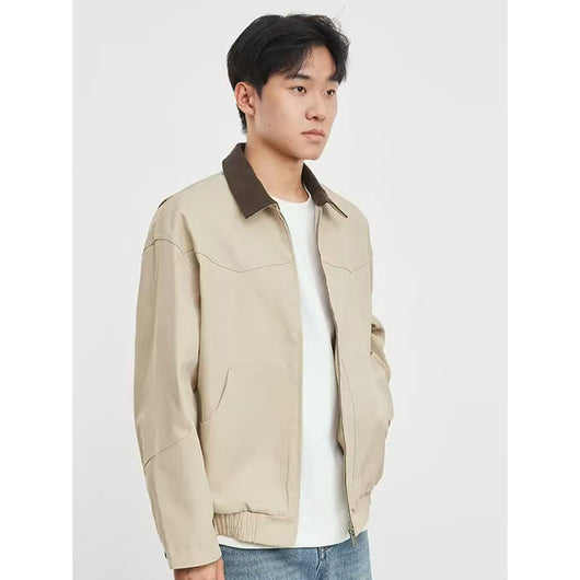 Chaqueta Polo Estilo Barn Americana Retro para Hombre - Look Otoñal Robusto - Image 6
