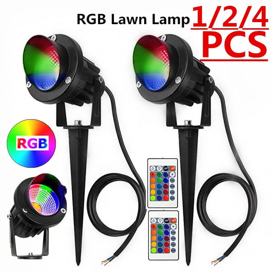 Foco LED RGB 10W con Control Remoto para Jardín y Árboles - Image 13