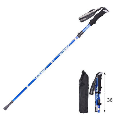 Bastón de Trekking Plegable Ultra Ligero con Mango Recto - Retráctil y Portátil - Image 19