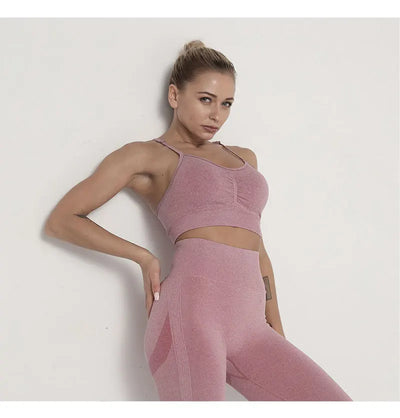 Traje de Yoga Largo Ajustado de Cintura Alta con Manga Larga - Image 35