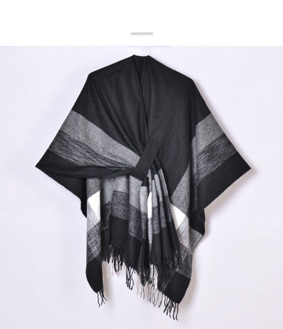 Cardigan Tejido Jacquard Cálido con Borlas para Mujer - Image 16