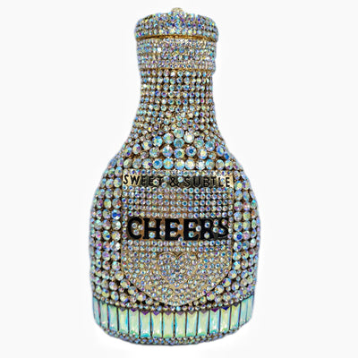 Clutch de Noche Champagne con Cristales Brillantes para Mujer - Image 8