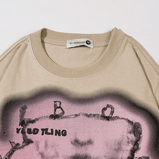 Playera de Manga Larga con Patrón Abstracto Creativo - Image 3