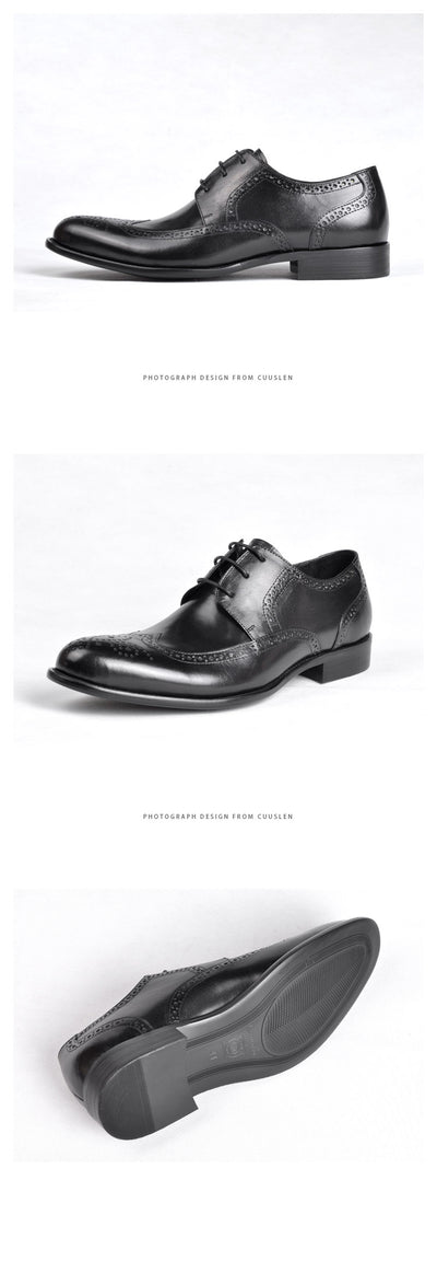 Zapatos de Cuero Genuino para Hombre Punta Fina Negocios Formales - Image 19